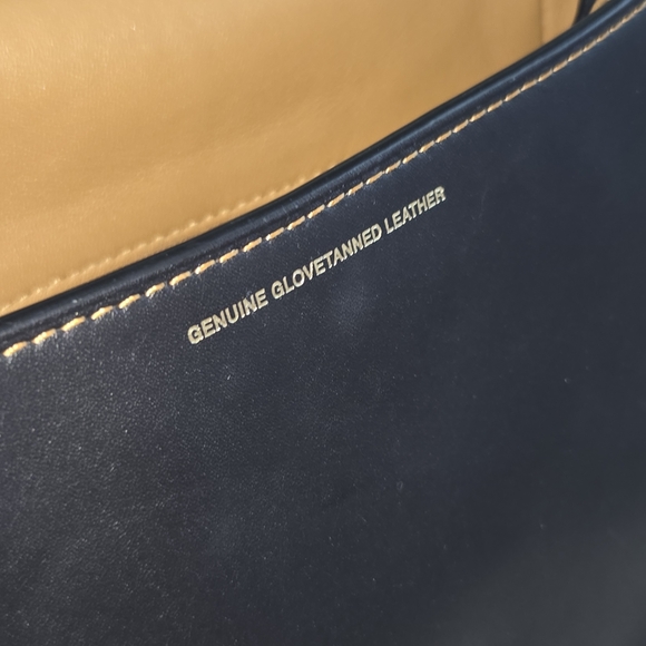 Coach Glovetanned Leather Black Saddle Bag Crossbody - Picture 10 of 13